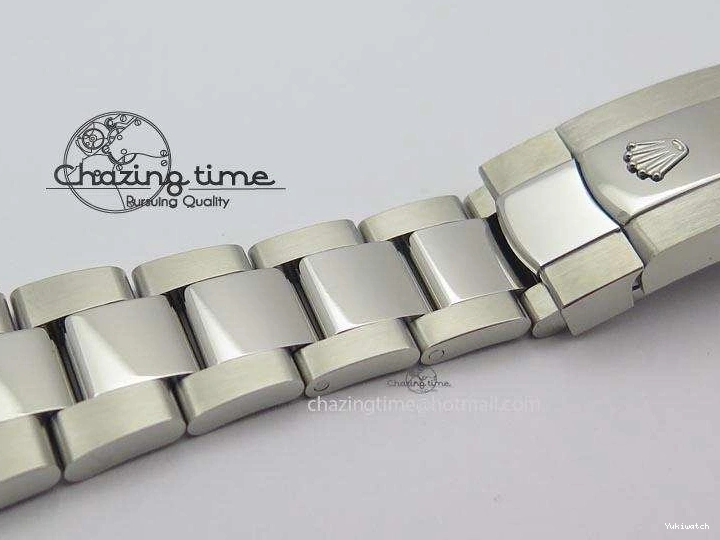 Gray SS Dial A3136 Sliver On Sticks 41mm SS Bracelet Markers Datejust II 116334 1225